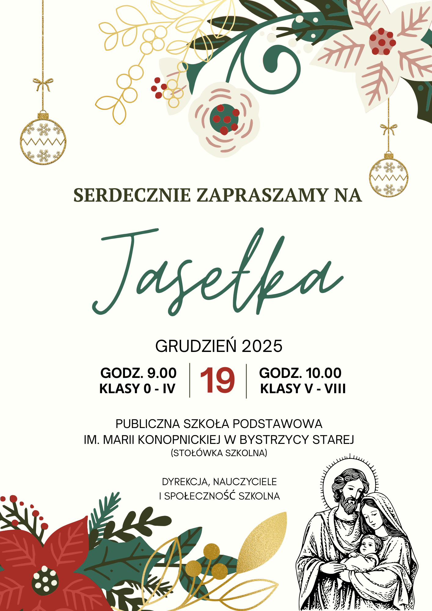 Zaproszenie na jasełka